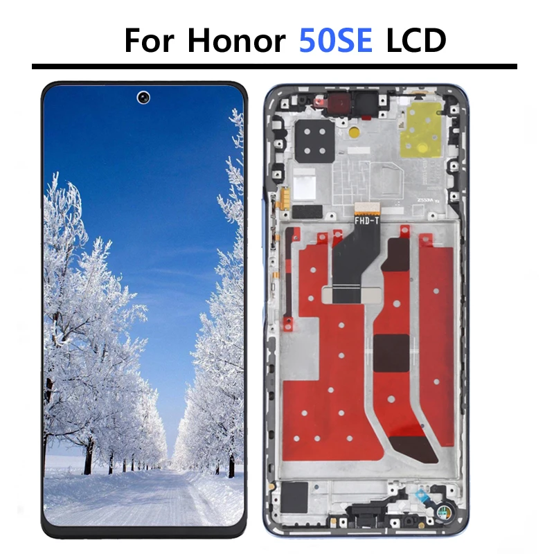 

100% протестированный Оригинальный ЖК-дисплей для Huawei honor 50SE, ЖК-дисплей для Honor 50SE, дисплей с сенсорным экраном и дигитайзером в сборе