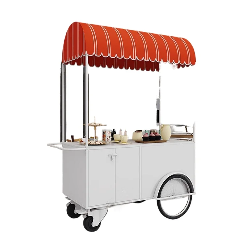 LMM mobile coffee cart, multifunctional vending car, decorative car, outdoor mobile ice cream promotion cart