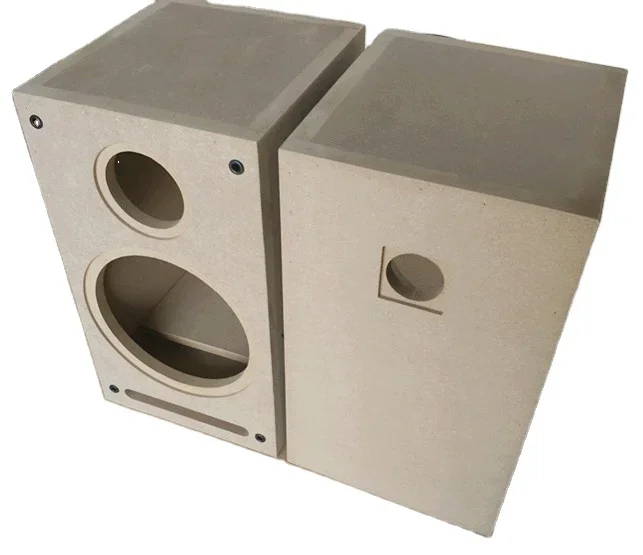8 Inch + 4 Inch Two-way HIFI Audio Empty Wooden Box DIY Speaker Empty Box Body Fever Bookshelf Audio Speaker Shell