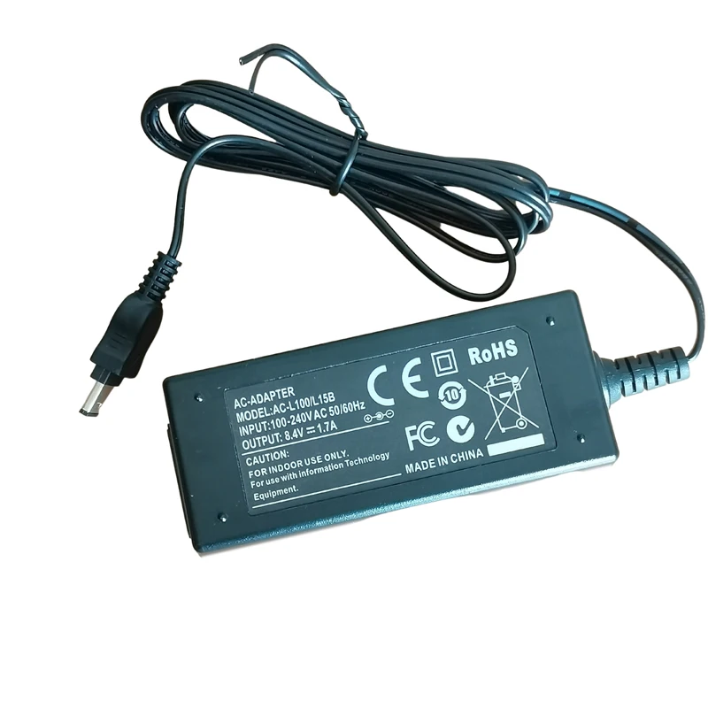 デジタルカメラ用の交換用アダプター8.4v,AC-L100,充電器,rc8.4v 1.7a