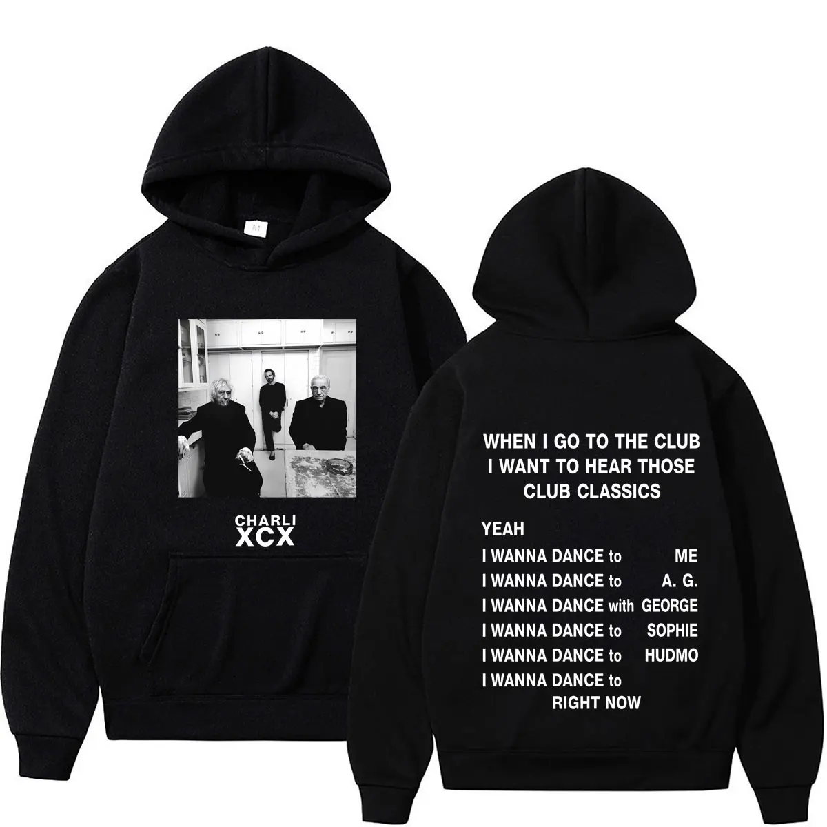 CHARLI XCX  Album Music, Fashion, Film Tour 2026 Print Hoodie Men Women Fashion Loose Vintage Long Sleeves Hip-hop Sweatshirts