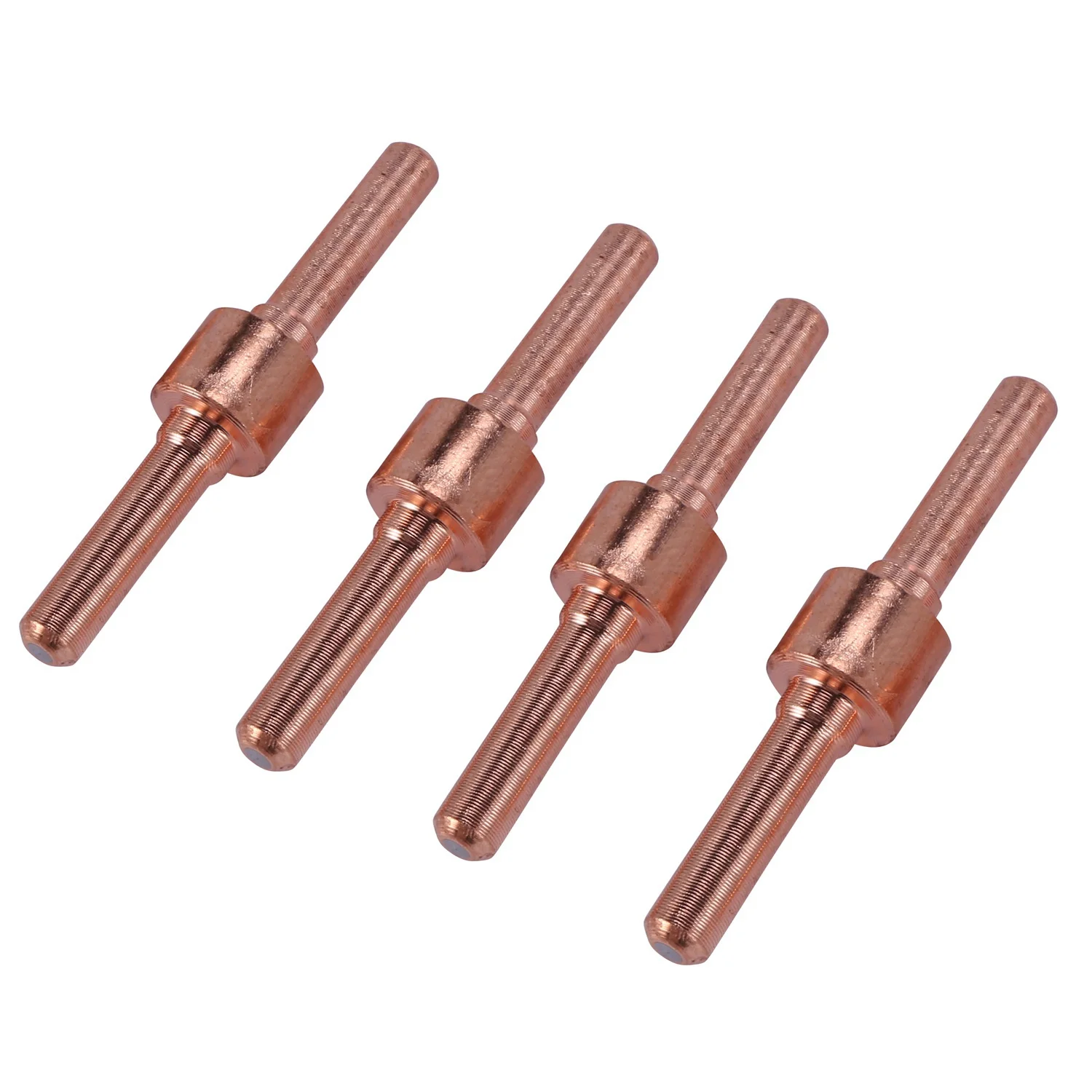 100Pcs Red Copper Extended Long Plasma Cutter Tip Electrodes Nozzles Kit Consumable For Pt31 Lg40 40A Cutting Welder Torch