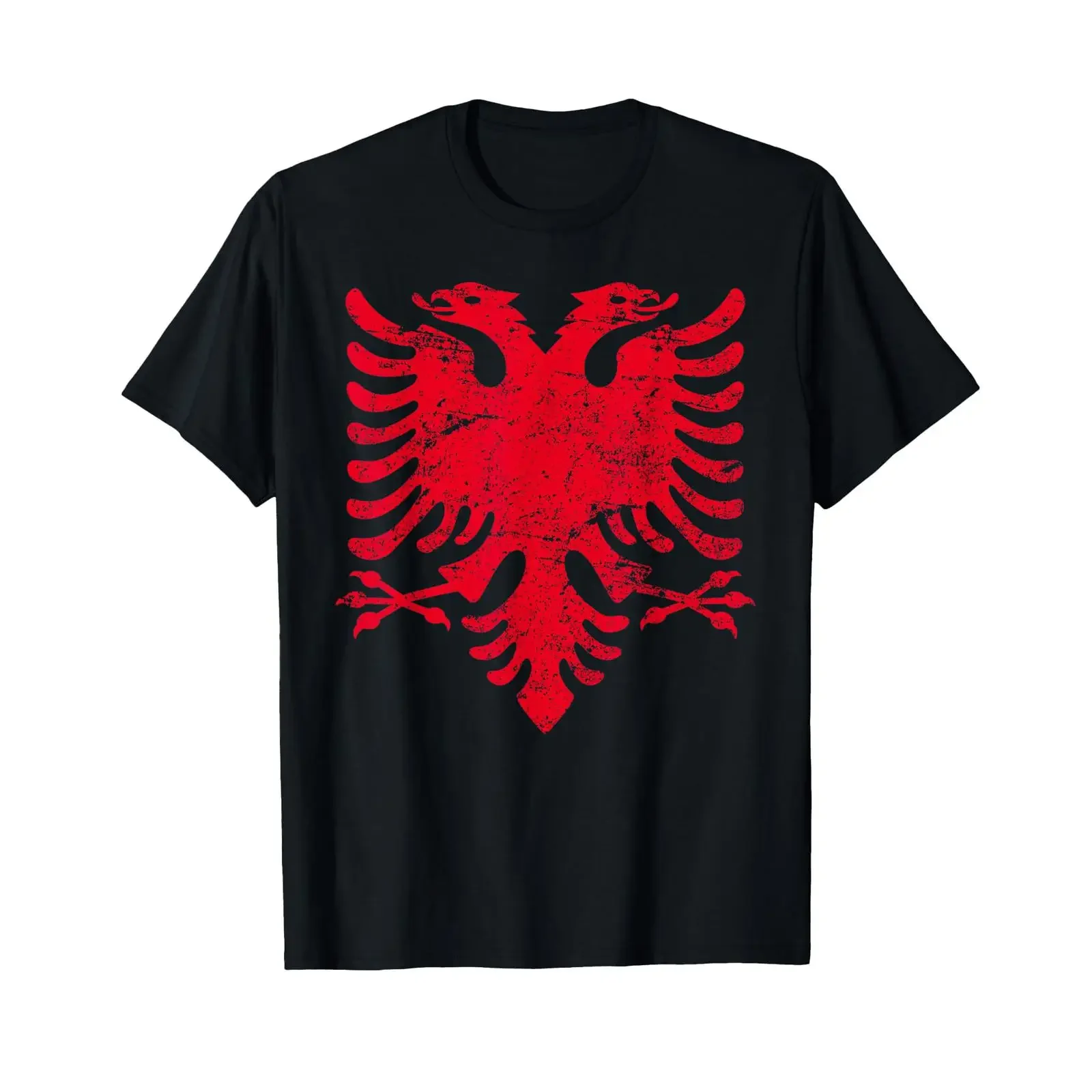 Albania Eagle Flag Women's Men's Children's T Shirt black vintage Washed Slightly Soft Versatile Stylish homme