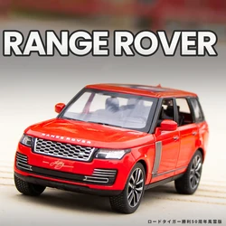 1:32 RANGE ROVER 50th Anniversary SUV Alloy Model Car Toy Diecasts Metal Casting Sound and Light Car Toys Vehicle