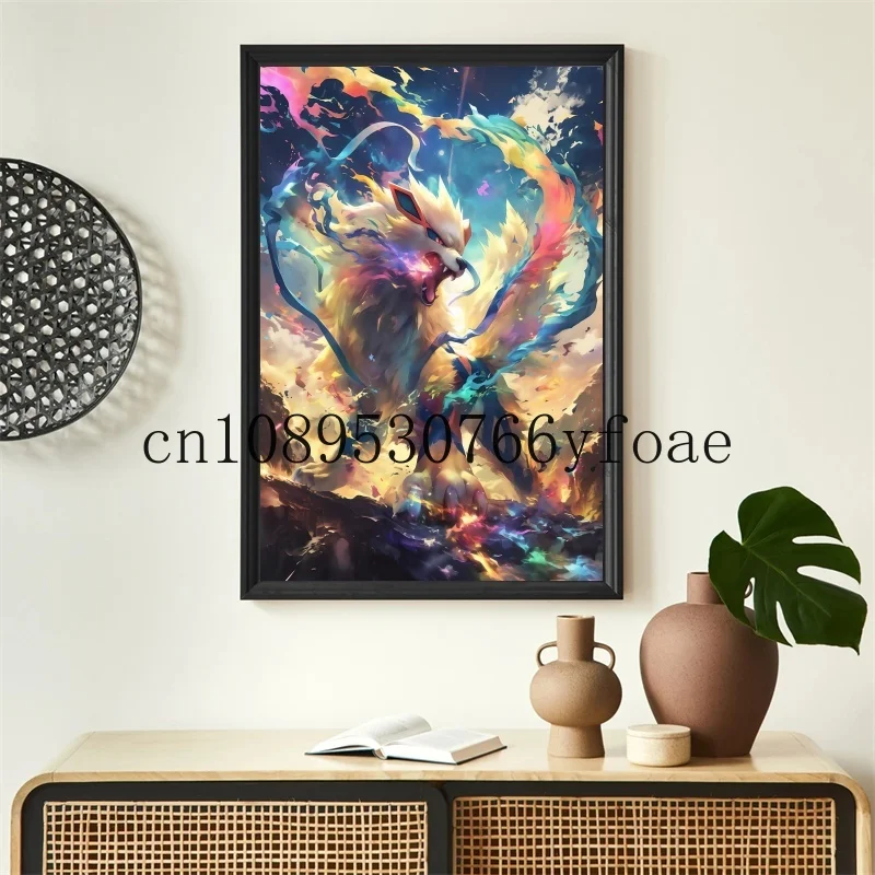 

Anime Pokemon Canvas Painting Pikachu Bulbasaur Charmander Poster and Print Watercolor Wall Art Picture Home Decor Kids Gifts