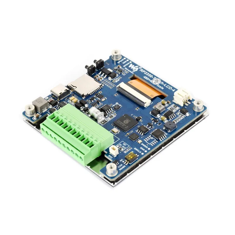 SKU-32701 Waveshare RP2350 لوحة تطوير العرض 4 بوصة، شاشة عرض IPS 480 × 480، لون 65K، ثنائي النواة وثنائي الهندسة المعمارية