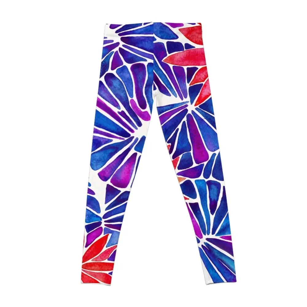 Mystic Eyes – Pink & Red Leggings sportswear gym Women sportwear sportswear for gym Womens Leggings