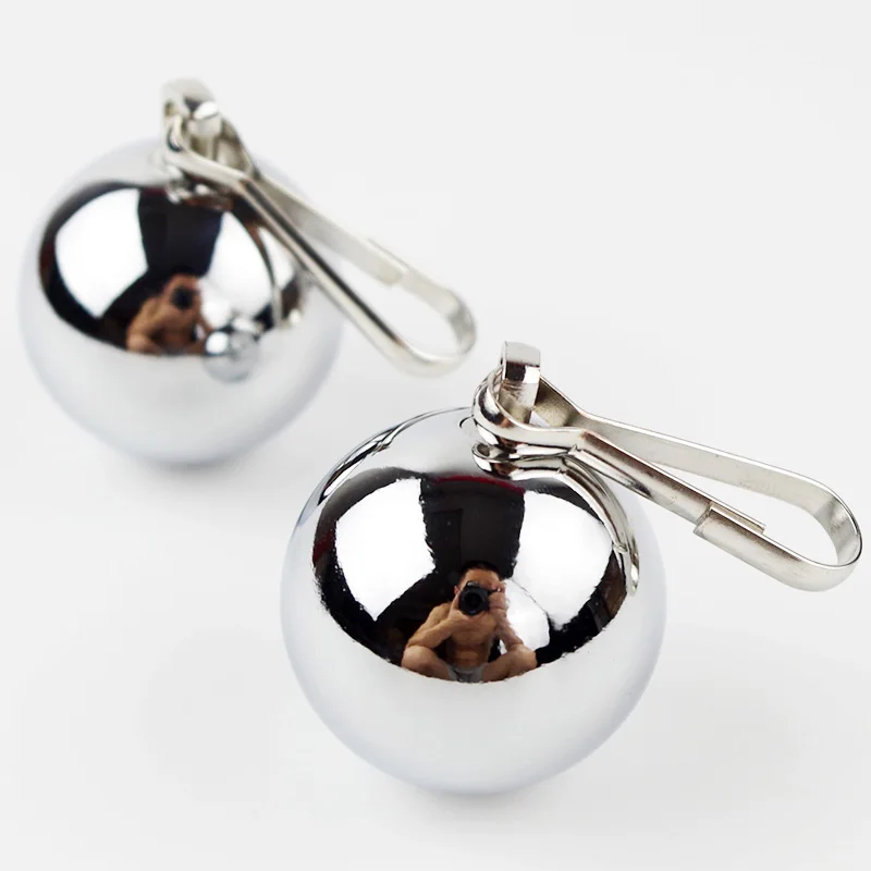 8OZ CHROME BALL WEIGHTS BDSM Toys for Adult CBT Sex Games Ball Stretcher Add Weight