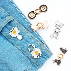 17 Styles Adjustable Detachable Waist Buckle Removable Sewing Jeans Pant Closing Cardigan Tighten Decorative Brooch Button