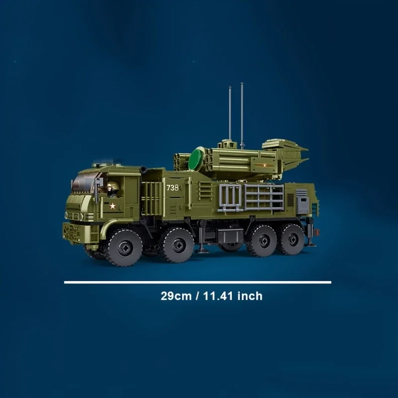 نموذج دبابة مركبة قتالية بنظام دفاع جوي مدرع مكون من 1000 قطعة. إنها لعبة مفضلة للمراهقين. ذلك أنا