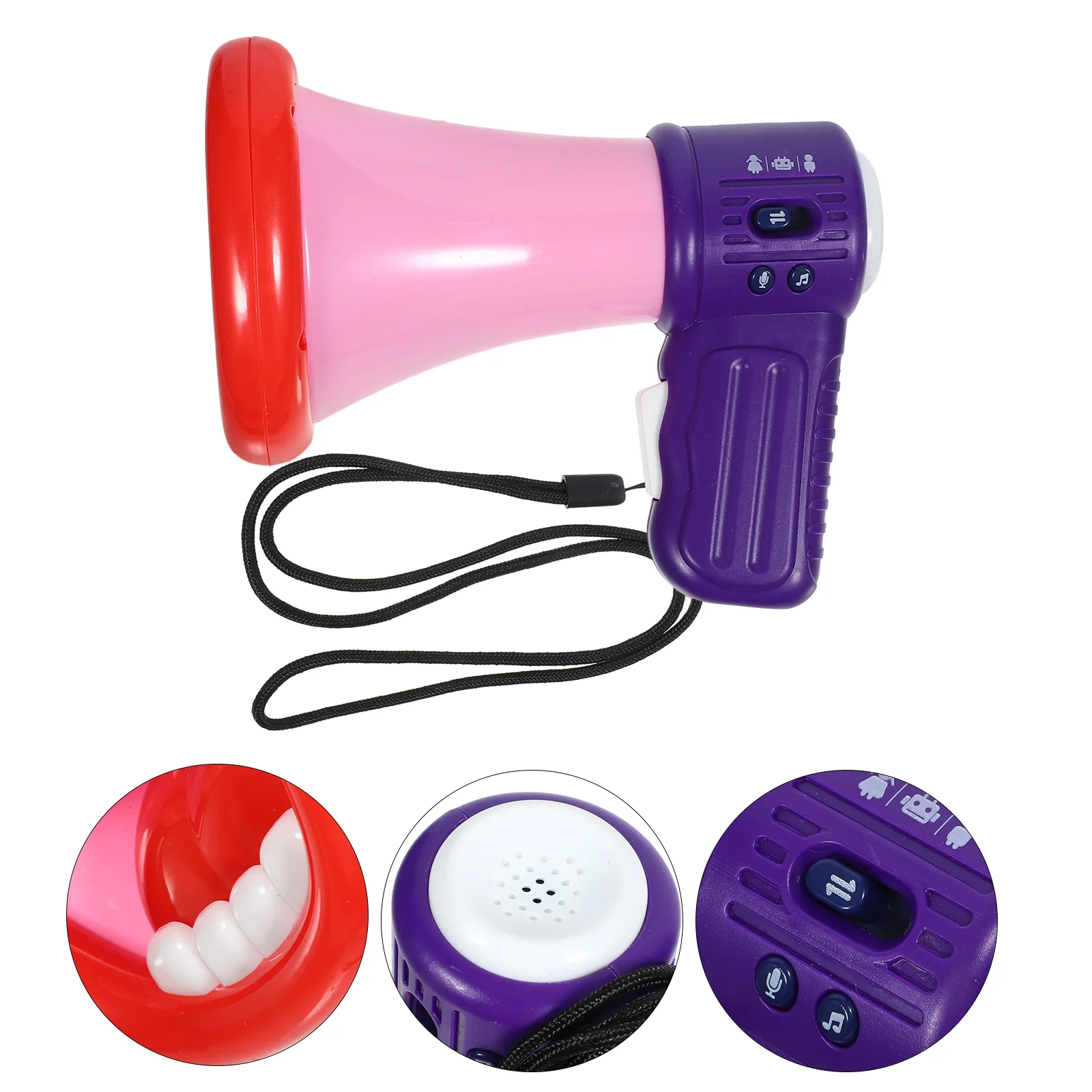 

Funny Voice Changing Speaker Loudspeaker Toy Stage Performance Props Speakers Trumpet Playthings Abs Hand-held Horns