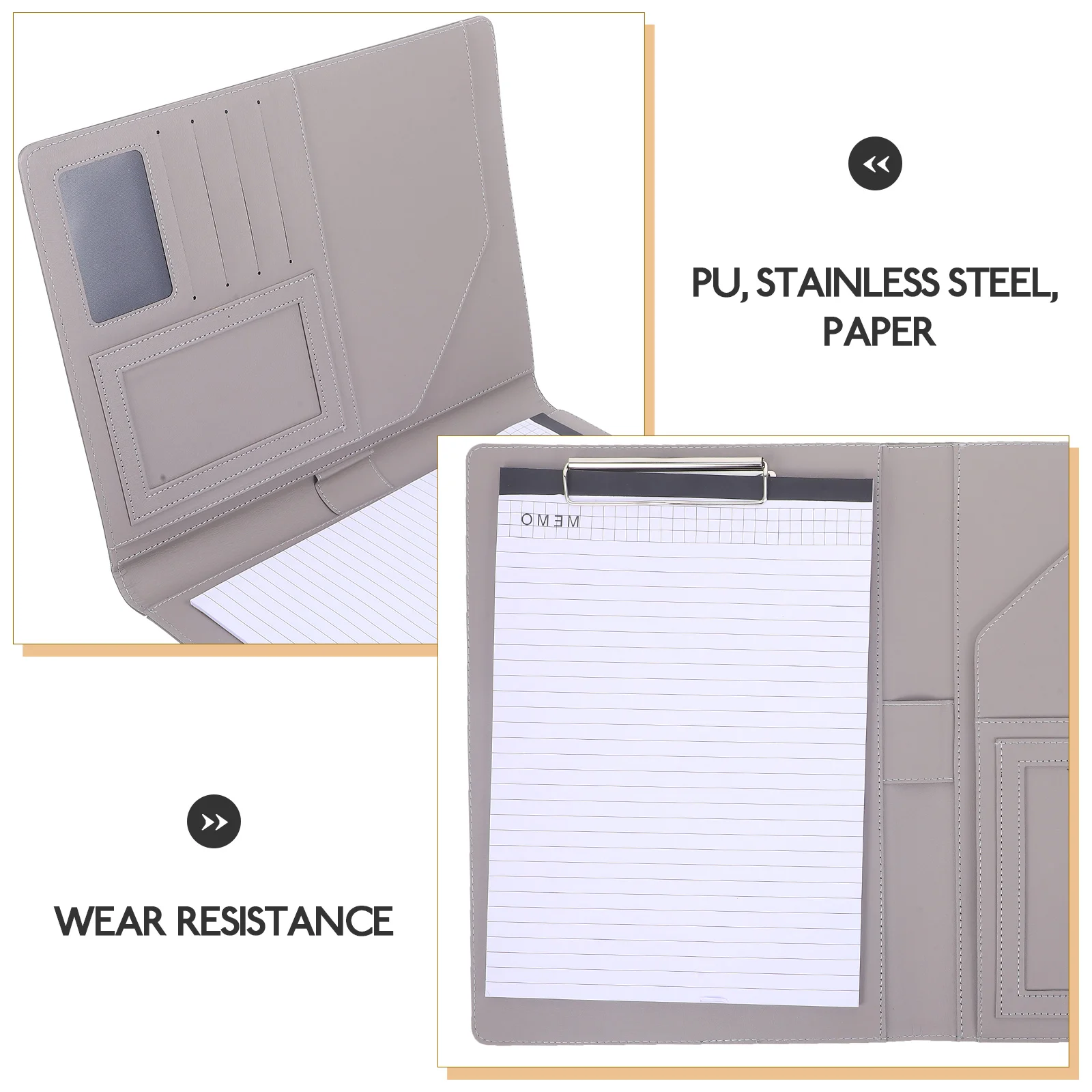 

Multifunctional Pu Business File Folder For Office Document Organizer A4 Size Portable Data Folder File Storage