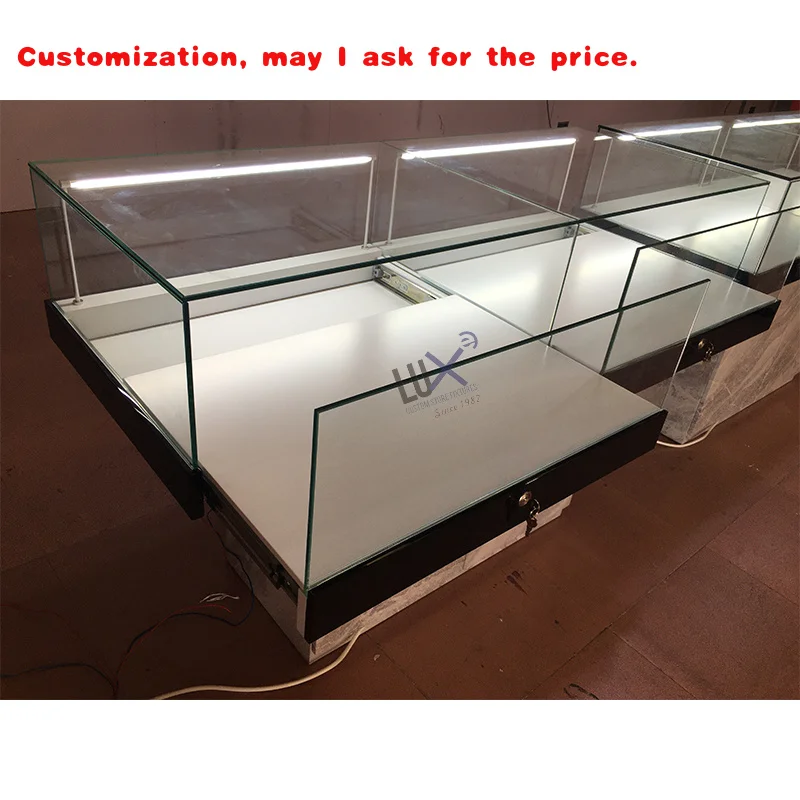 

custom.Glass Cabinet Display Modern Cabinet Customizable Luxury Jewelry Display Showcase
