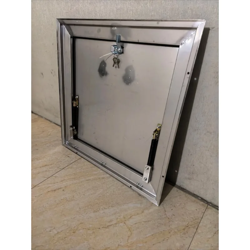 for Stainless Steel Manhole Cover 65x65cm Roof Water Tank Rainproof Access Door