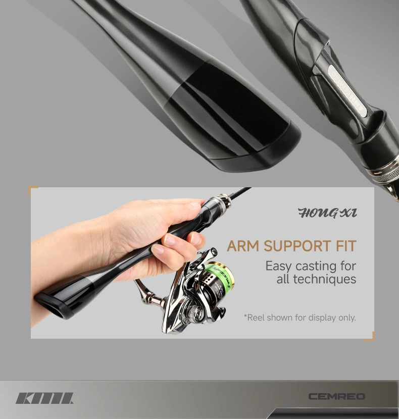 CEMREO UL Solid Tip Forellenrute Spinn-/Casting-Angelrute Leichtgewichtige Rute zum Angeln Modell: YANQUE – Detail 5