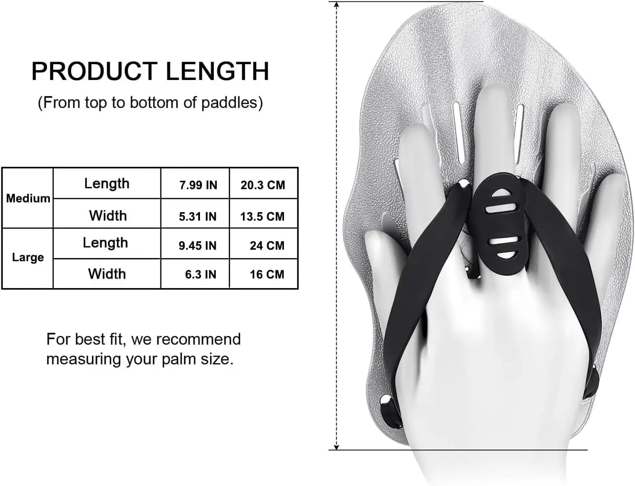 2026 New Upgrade Contour Swim Paddles Hand, Swim Training Hand Paddles With Adjustable Straps, Swimming Hand Paddles For Women