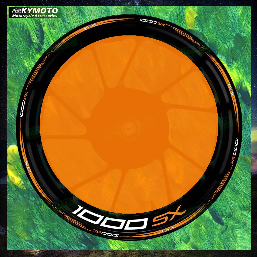 

Для 1000SX 1000 SX аксессуары для мотоциклов 17-дюймовые наклейки на передние и задние колеса модифицированные светоотражающие наклейки на обод колеса