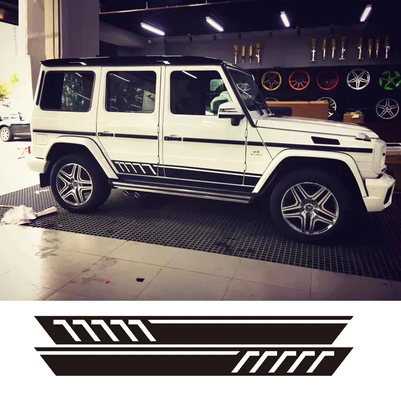 

2 шт., автомобильные боковые наклейки для Mercedes Benz G63 G500 Edition G65 W463 G55