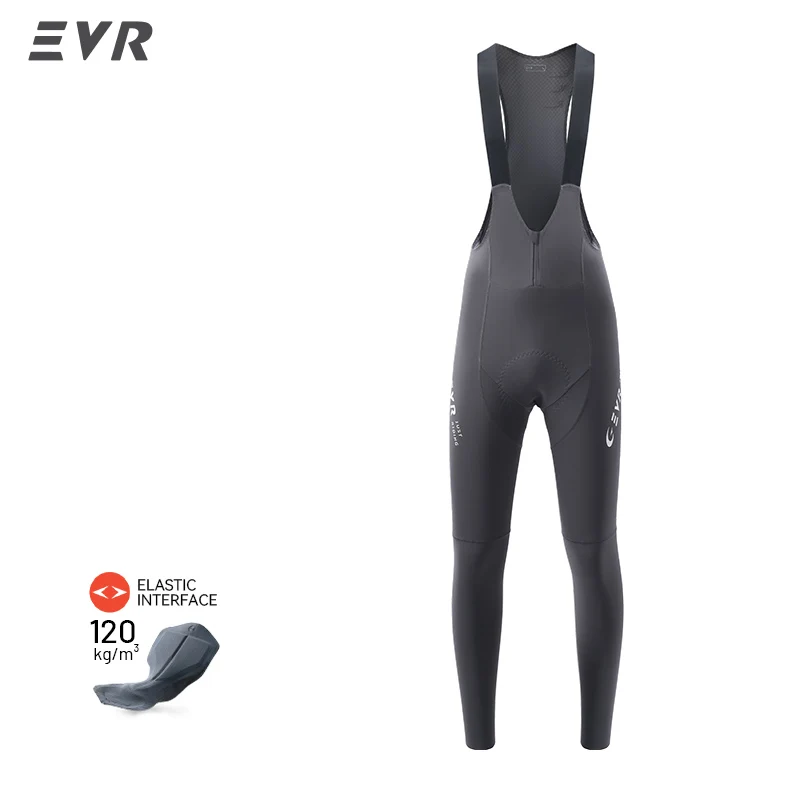 EVR Heren Thermische Fleece Fietsbroek met 3D Dubbele Pijl Zadelkussen Winter Racefiets Warme Lange Fietsbroek