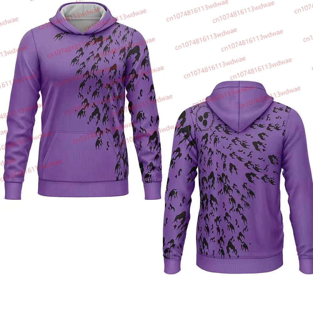 

Naruto Obito Rikudou Hoodie Purple Anime Pullover Uchiha Print Streetwear Loose Fit Winter Sweatshirt for Men Women Fans