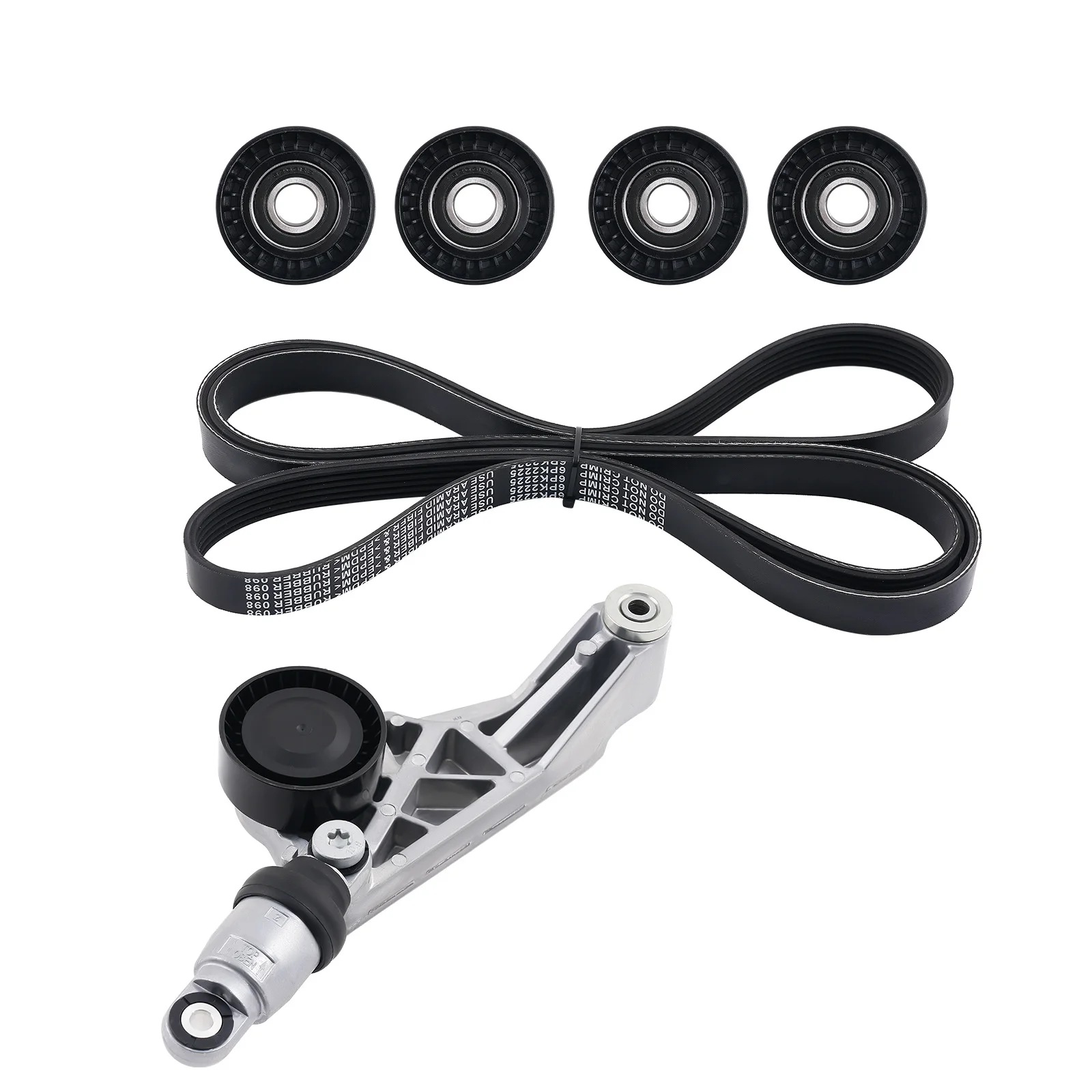 

Front Belt Kit Assembly for Jeep Wrangler JK 3.6L 2012-2018 04627038AA