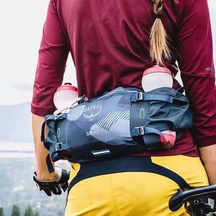 حقيبة كتف جلد النمر الجليدي ، 4 لتر ، ركوب الدراجات في الهواء الطلق والمشي لمسافات طويلة ، رياضة وجري متعددة الوظائف ، حقيبة الخصر ،