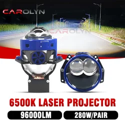 carolyn3 inch Bi LED Headlight Projector Len Hi-Lo Beam 280W 96000LM Auto lamp lenses for Car Motorcycle H4 H7 headlamp Retrofit