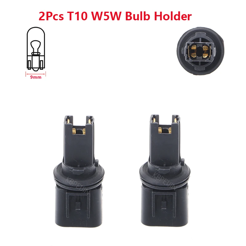 Clearance Light Socket for Hyundai Kia T10 W5W Bulb Holder Car Lamp Replacement Parts 2PC