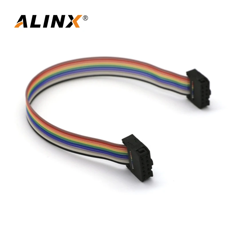 كابل ALINX 10 سنون JTAG بمسافة 0.1 بوصة يدعم تنزيل USB Blaster