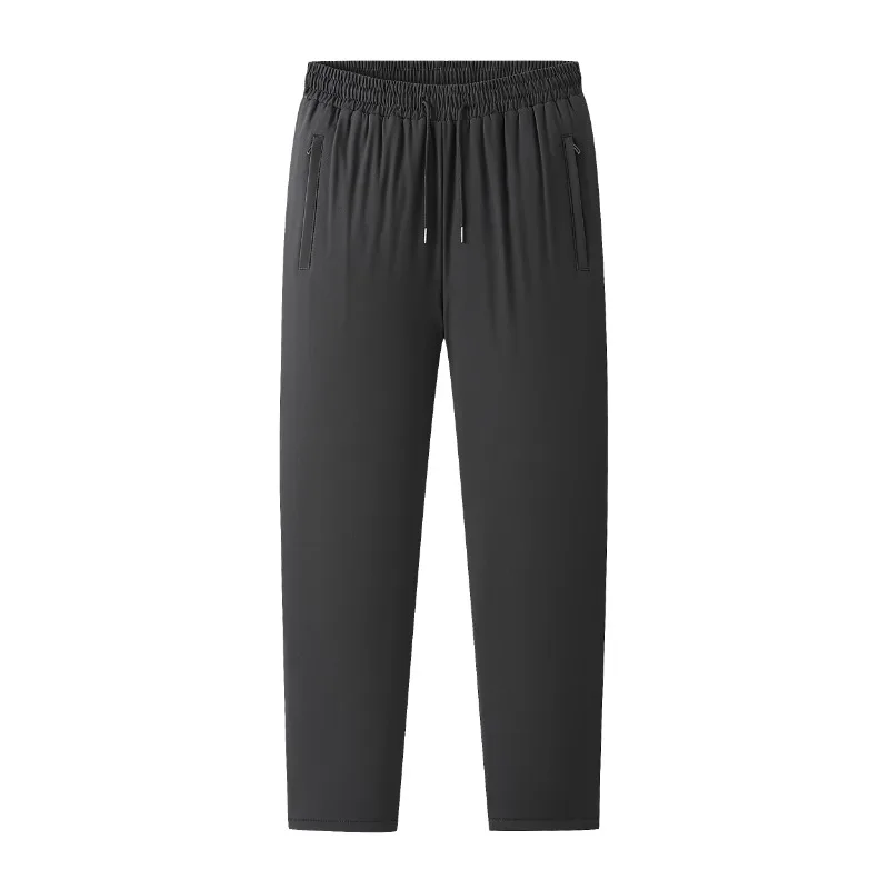 Mens Thick Winter Thermal Warm Joggers Pants Insulated Fleece Clothing with Pockets for Cold Weather, Ideal for Work Casual