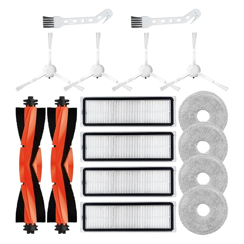 ABGP-para Xiaomi Robot aspirador S20 S10 Plus S10 filtro cepillo principal Cepillo Lateral paño piezas de repuesto cepillo