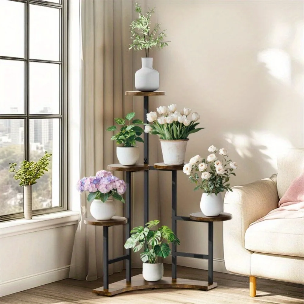 

4 Tiers Indoor Corner Plant Stand Plant Rack Organizer 43in Height Plant Holder for Living Room,