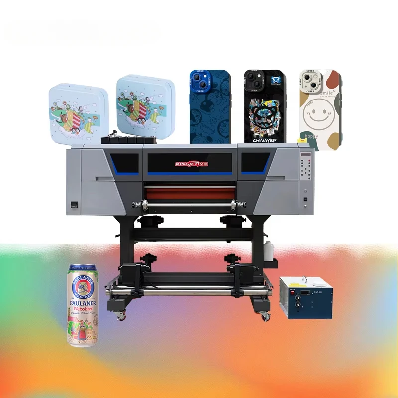 For Film Sticker A4 Board  All In One Press Heat Transfer Controller Inkjet Logo Printhead 2 Full Roll To Roll Uv Dtf Printer