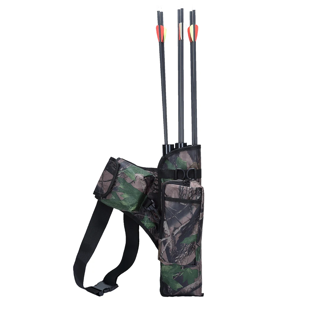 

Arrow 3 Pipes Large Capacity Waterproof Oxford Fabric Adjustable Strap Archery Arrow Holder for Outdoor