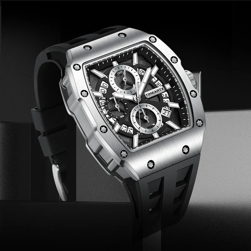 TIMEARTX Men's Premium Watch Luxury Functional Quartz Watch Fashion Timepieces Watches for Man Luxury Father Day Gifts