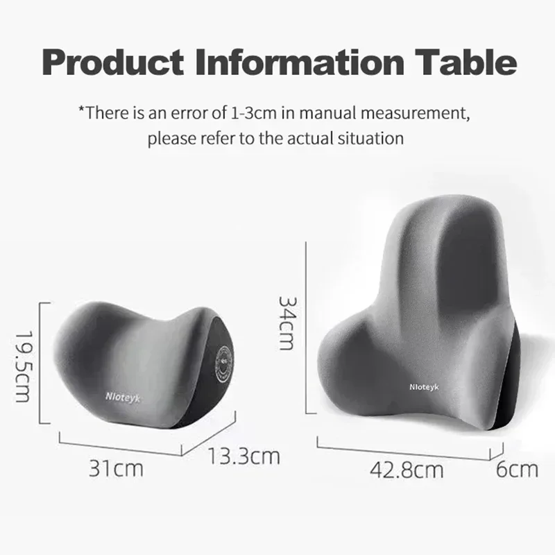 Memory Foam Office Chair Cushion with Lumbar Support,for Back Pain,Washable Cover,Computer Desk Chair Pain System - view 6