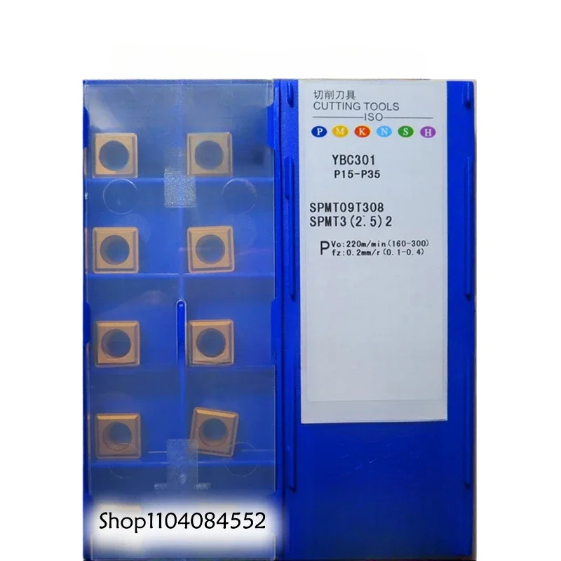 Original CNC Inserts YBC301 SPMT09T308 SPMT 09T308 Quality Assurance in Stock Carbide Inserts Turning Tools