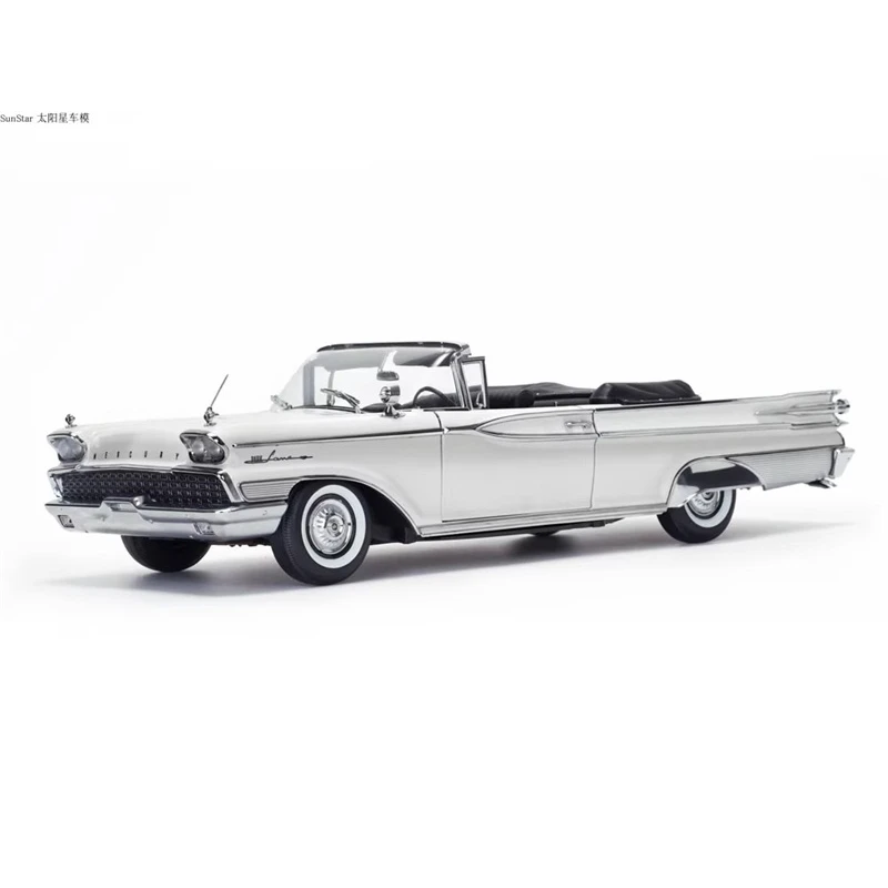 1/18 Scale 1959 Mercury Parklane Retro Car Model Metal Diecast Alloy Toy Vintage Vehicle Gifts Collection Display Decoration Fan