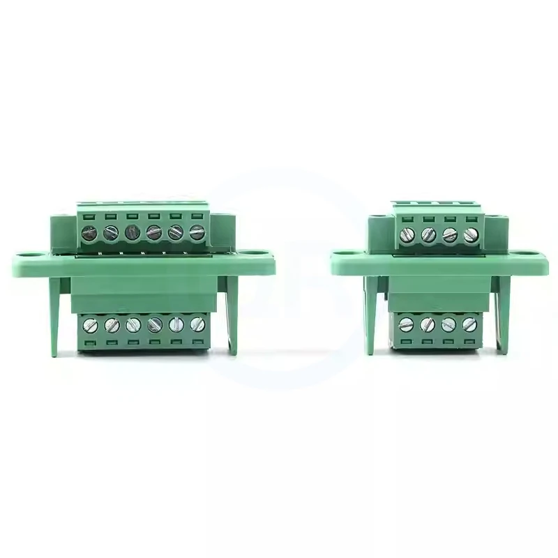 (1 Set) KF 15EDGWC / RKP 3.81mm Docking Through Wall Solderless Docking Terminal Plug-In with Ears 3.81 Pin Header Plug Housing