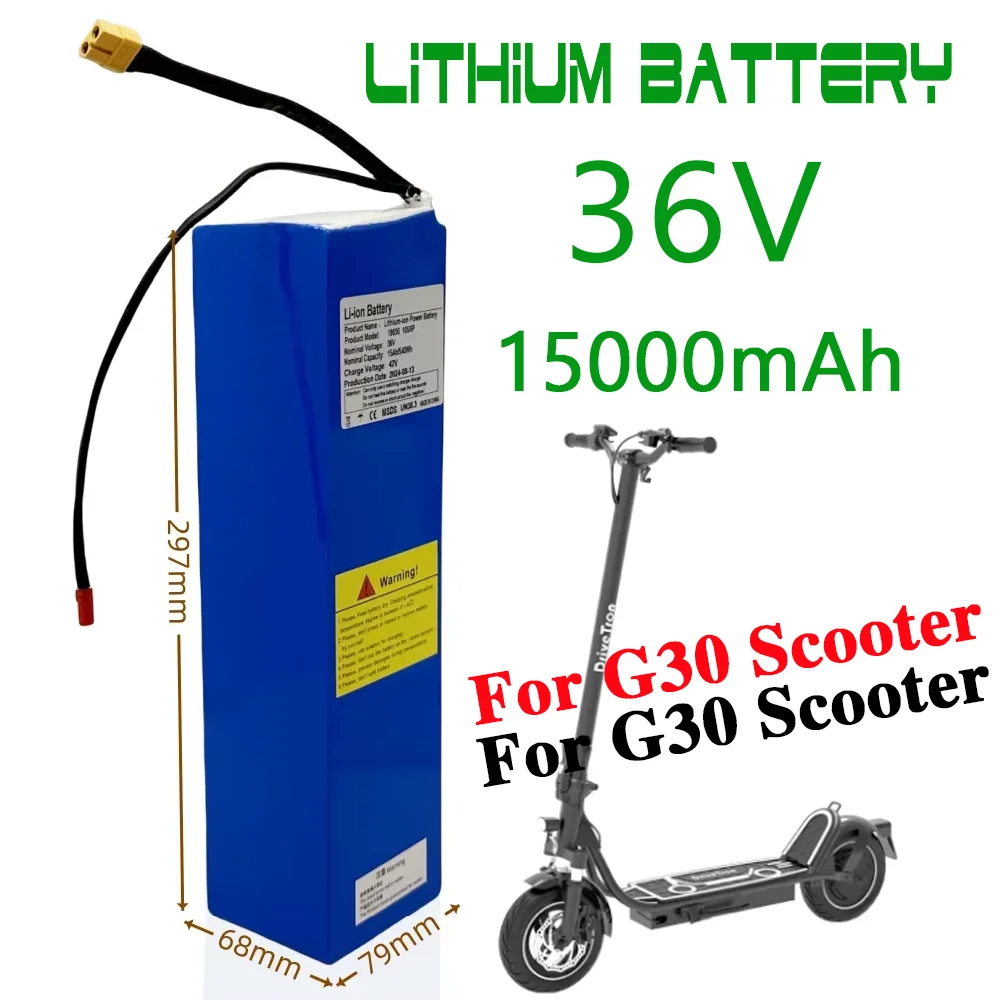 

36V 15000mAH 540Wh Battery Pack for Segway Ninebot MAX G30 Electric Scooter Special 18650 LI-ION