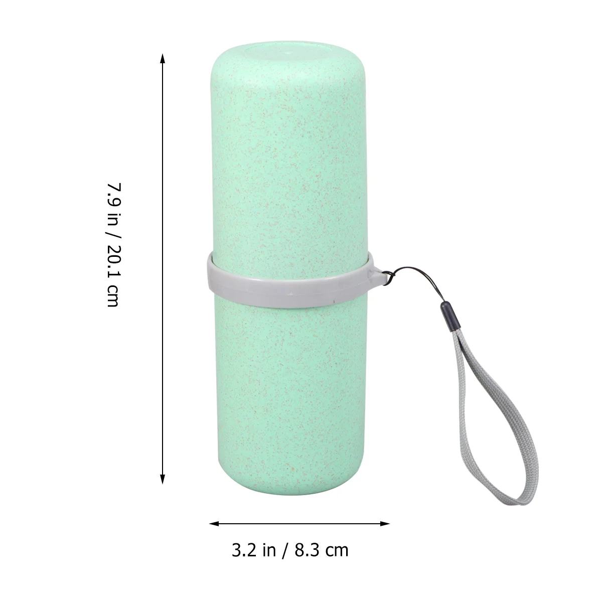 Wash Gargle Cup Set Compact Toothbrush Toothpaste Storage Box Wheat Straw Material For Travel Camping Outdoor Use Green