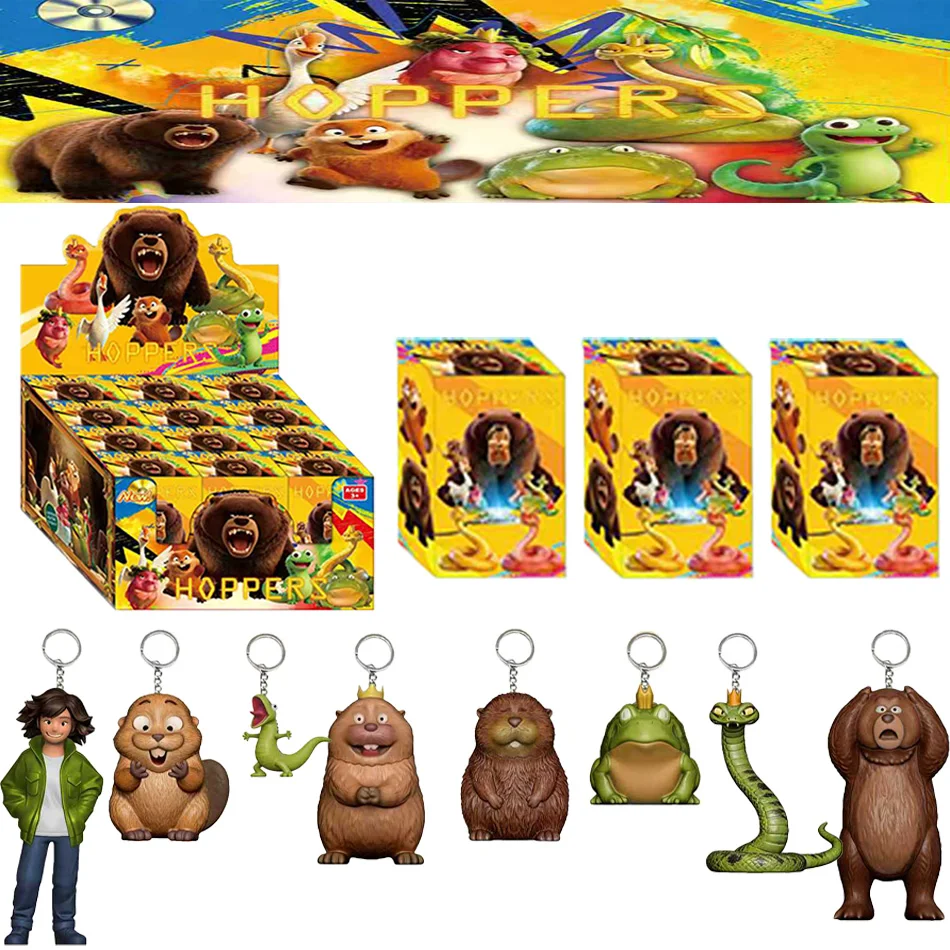 1.  5-4.5 cala Nowe Anime HOPPERS Blind Box Mabel King George Figurka Żaby Brelok Zabawka Figurka Winylowa Kieszonkowy Model Breloka Prezent