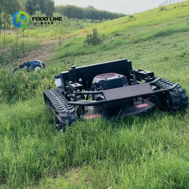 Customized ML764-90-1C Four-stroke Remote Controlcrawler Mower for Premium Lawn Mowers All-terrain Automatic Weeder