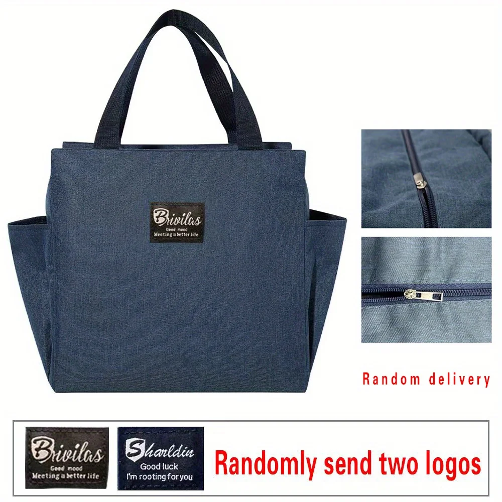 Customized Name Insulated Lunch Bag Personalized Aluminum Foil Bento Lunch Bag Portable Insulated Picnic Food Bag