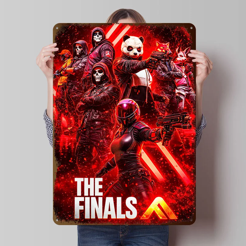 The Finals Game Metal Poster Customized Wall Art Retro Vintage Metal Signs for Man Cave Home Decoration Gaming Bathroom Decor