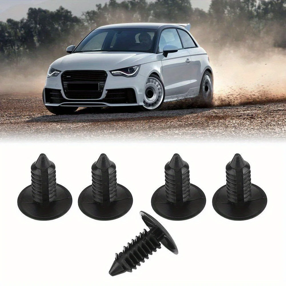 8mm Plastic Rivets Fasteners Screw Car Fender Bumper Screws Clips Rivets Auto 8mm Hole Plastic Push Pin Clip Car Accessories