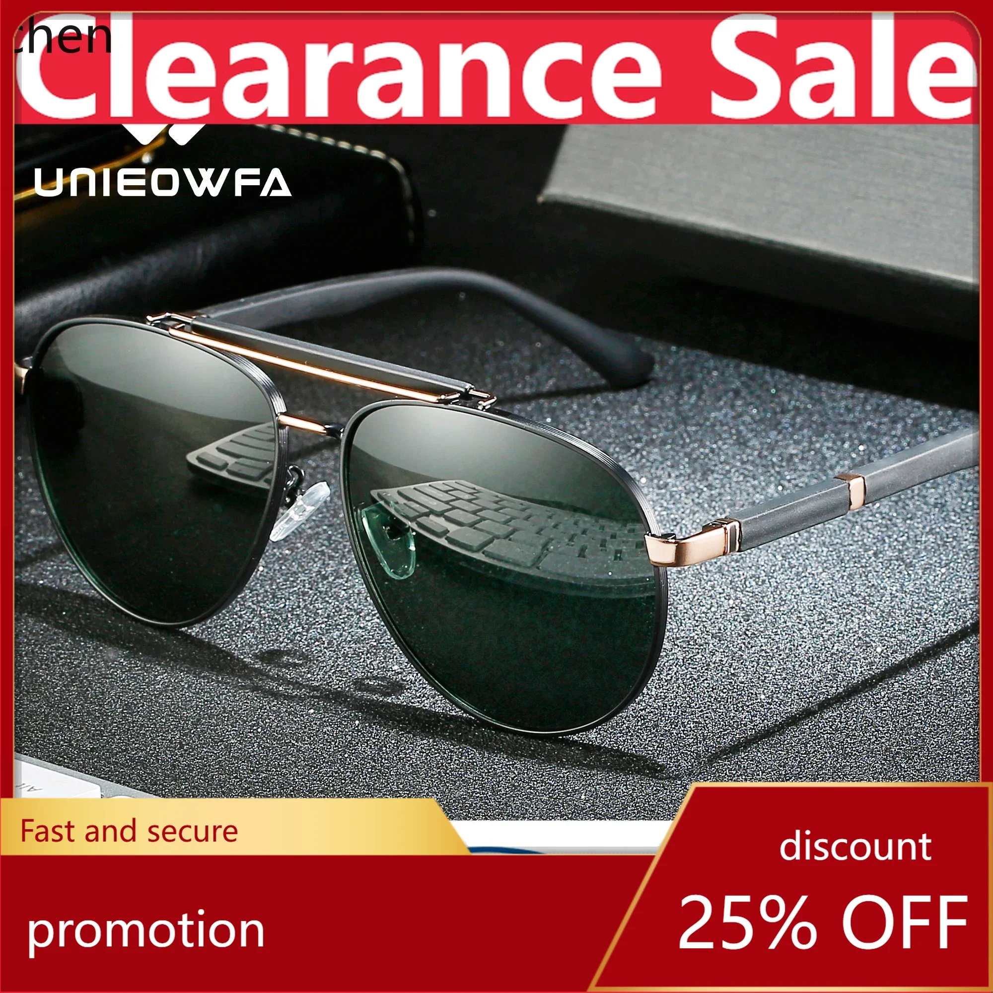 

YFY Men's Polarized Oversized Optical Sunglasses Men's Multifocal Progressive Reading Glasses