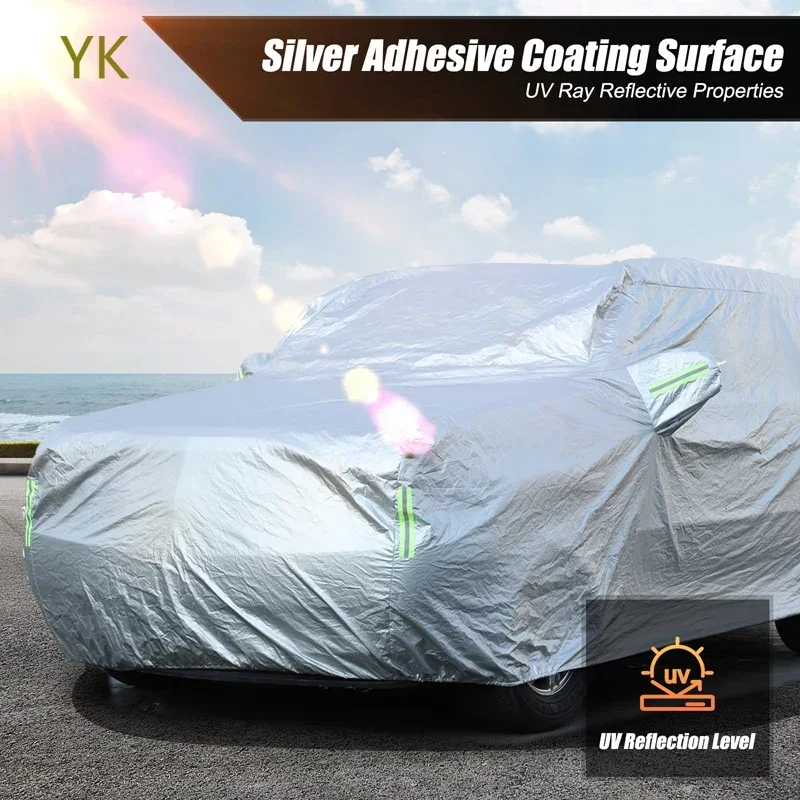 

For Cadillac Escalade 2007-2014 Car Cover Indoor Outdoor Sunscreen Heat UV Snow Sun Protection Dustproof Car Accessories