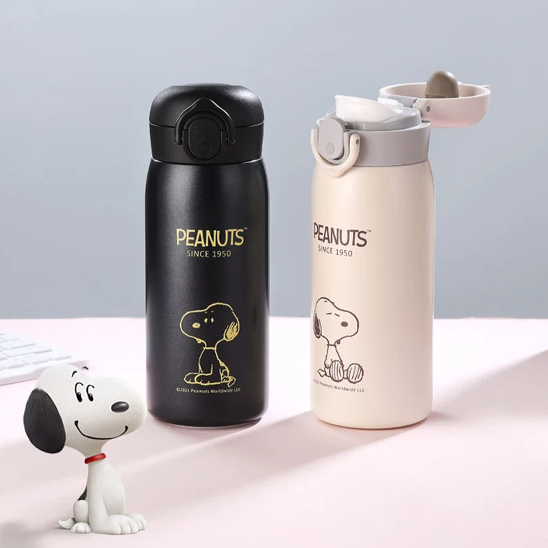 

Miniso Kawaii Snoopy оригинальная Милая мультяшная Термокружка портативная кружка с утечкой чая детская бутылка для воды для фотографий