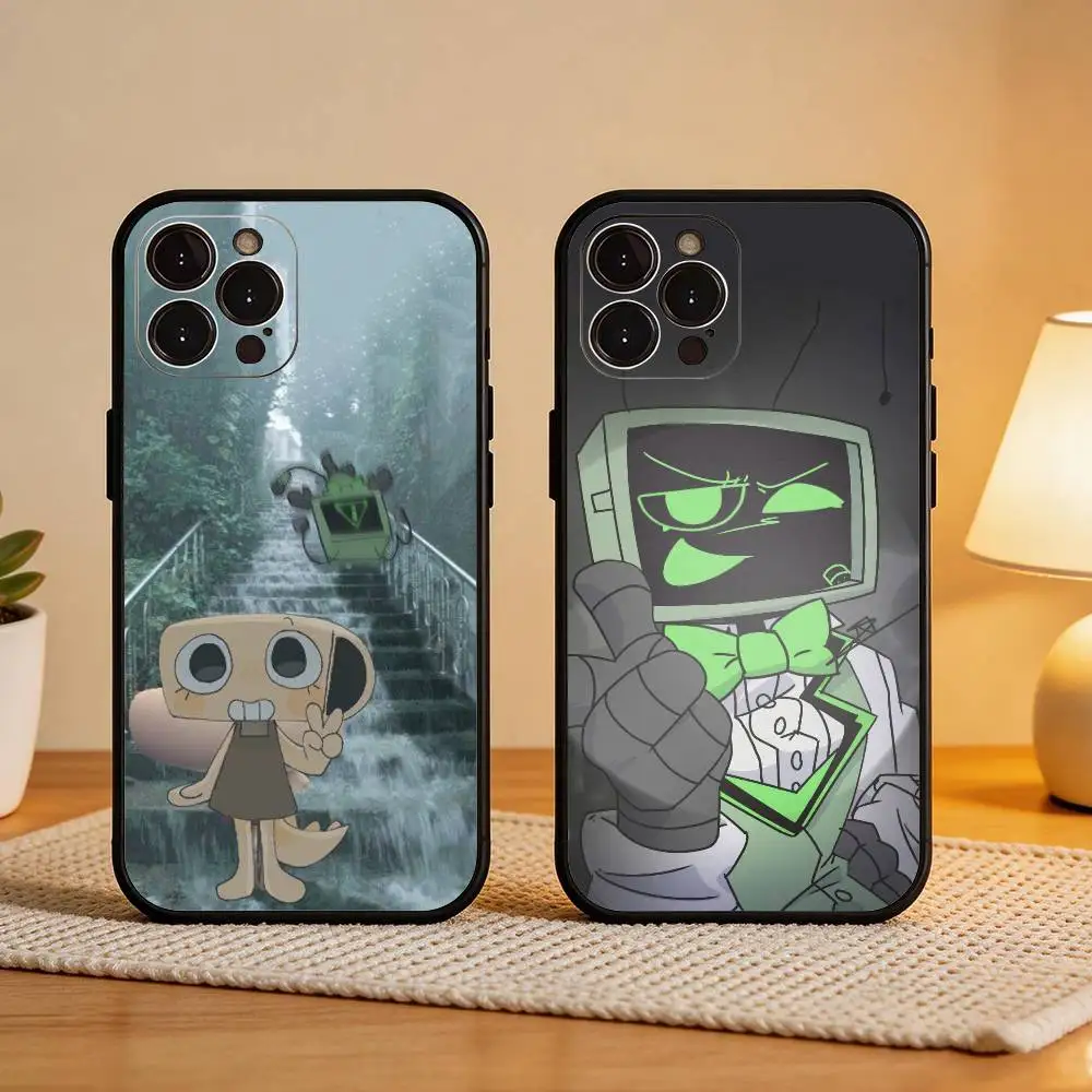 

Vee x Shelly D-Dandys W-World Phone Case For iPhone17,16,15,14,13,12Plus,Pro Max,XS,5G Soft Silicone Black Cover